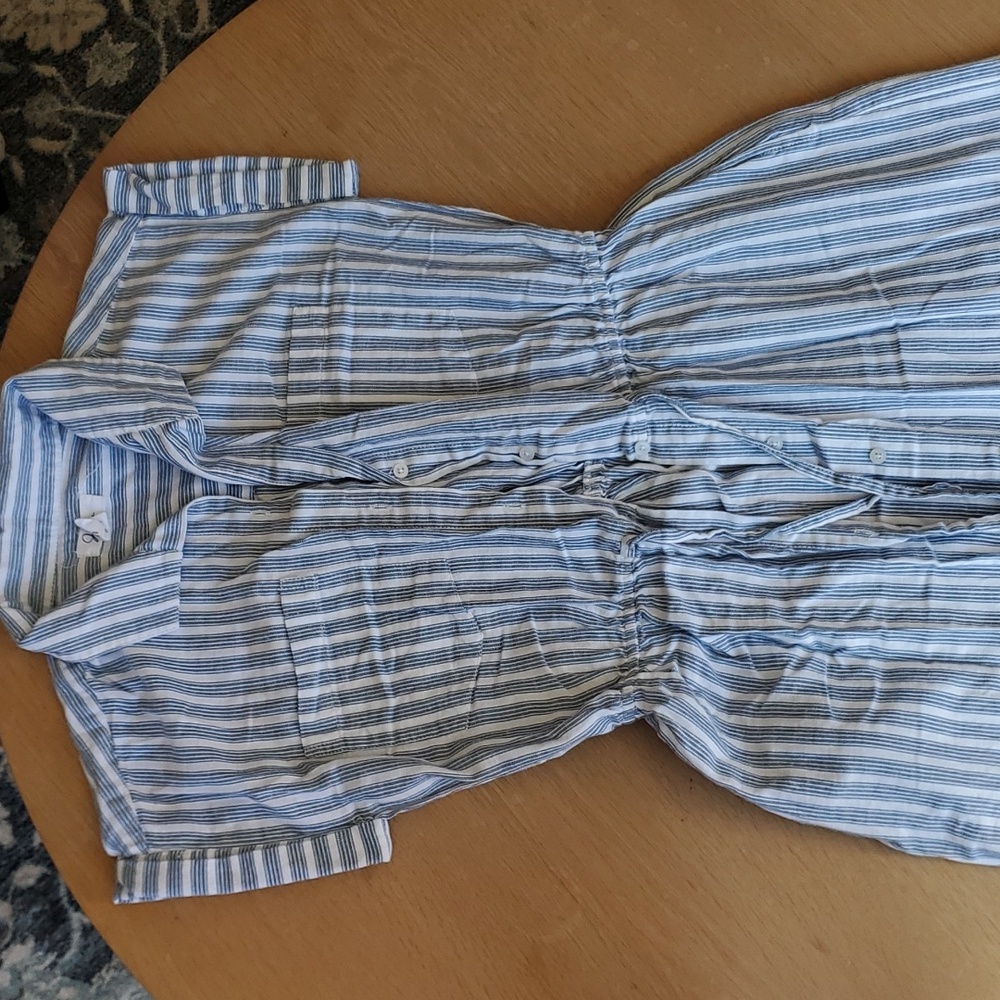 Japna striped cotton dress- S